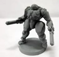 Z28-002 "Bouncer" Heavy Battlesuit - arm cannons