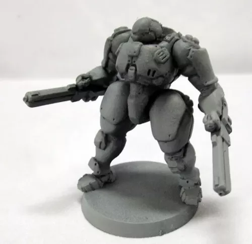 Z28-002 "Bouncer" Heavy Battlesuit - arm cannons